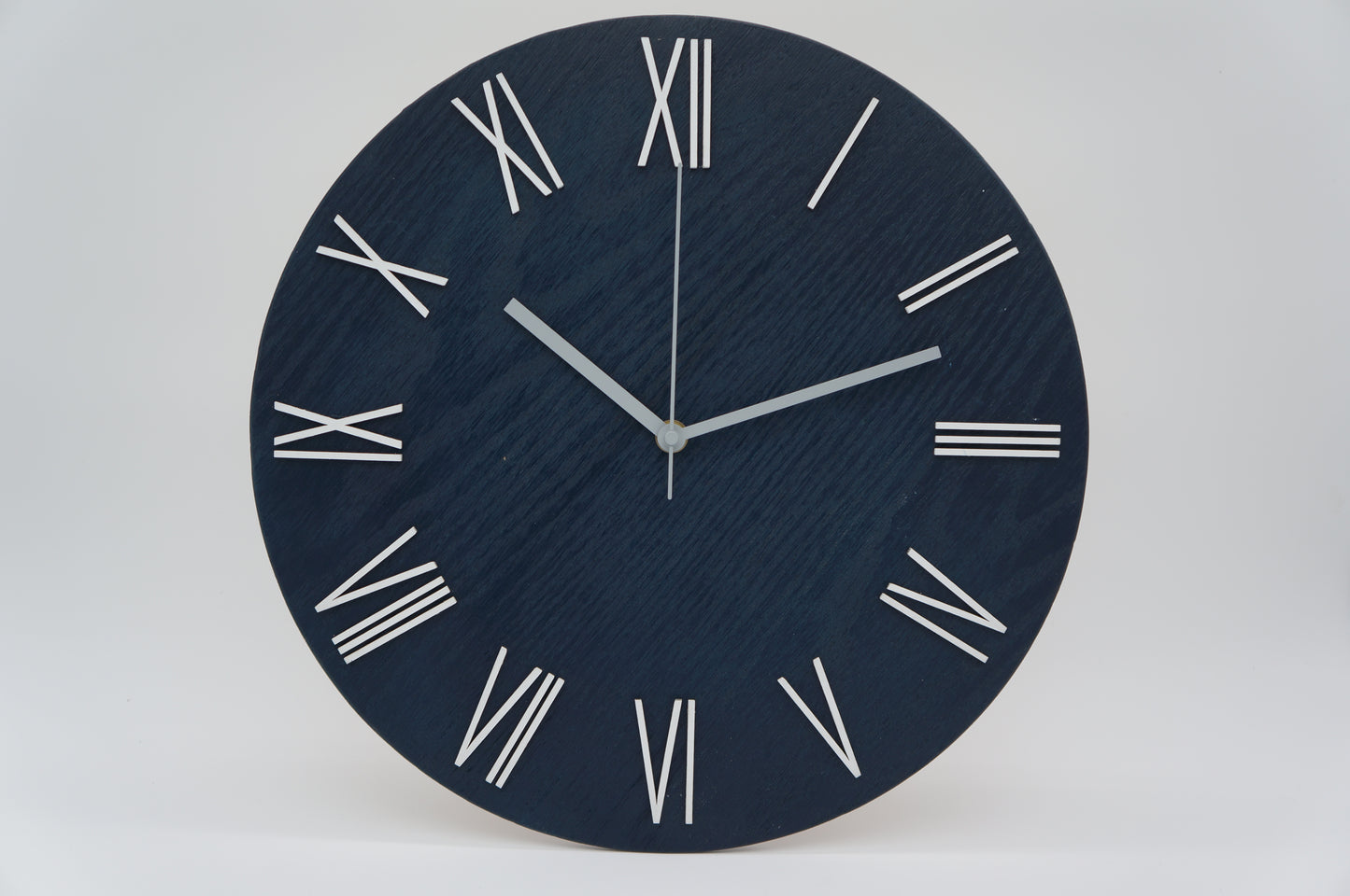 14" Roman Numeral Clock Navy